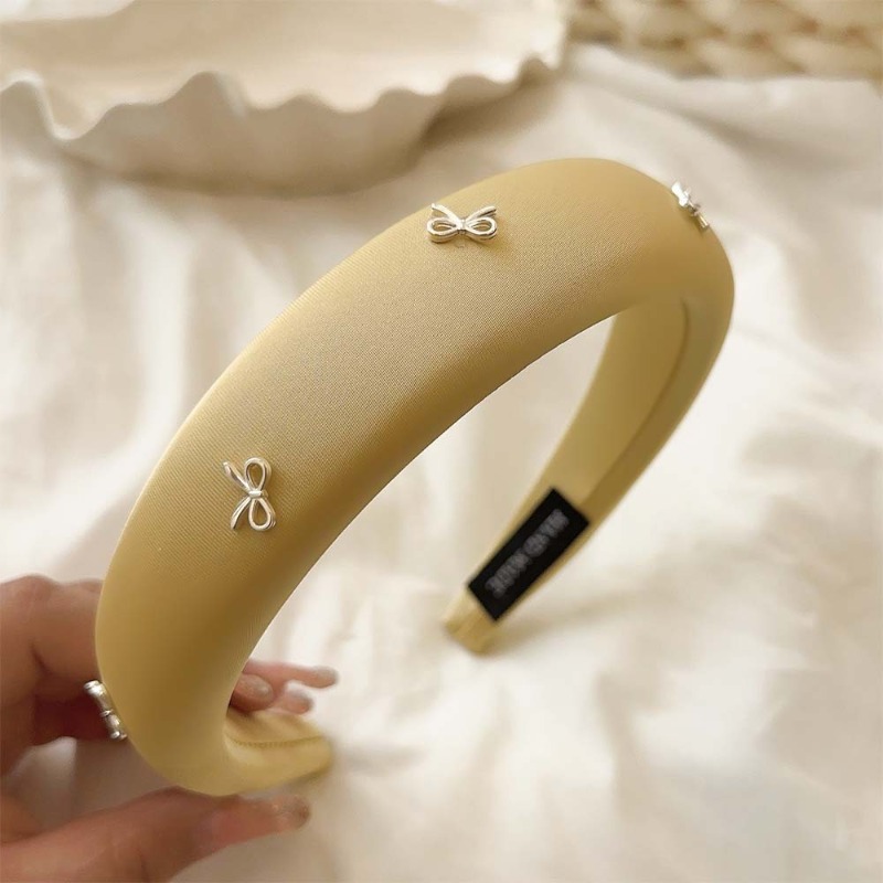 Hair Care Lotion - Cheese Cream Yellow~ French Bow Headband