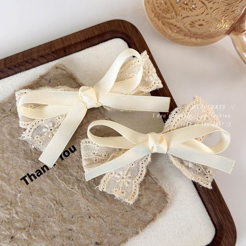 Hair Care Lotion - Vintage Lace Hair Clip Handmade Embroidered
