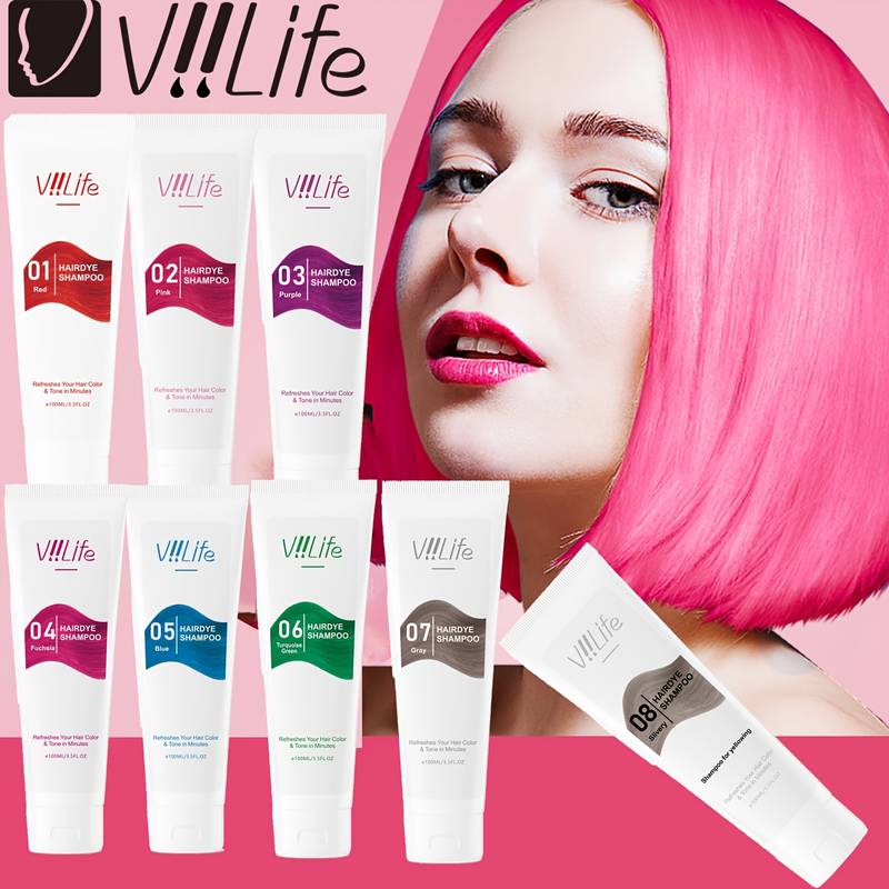 Purple Toning Shampoo - Unisex Hair Dye Permanent Styling Hair