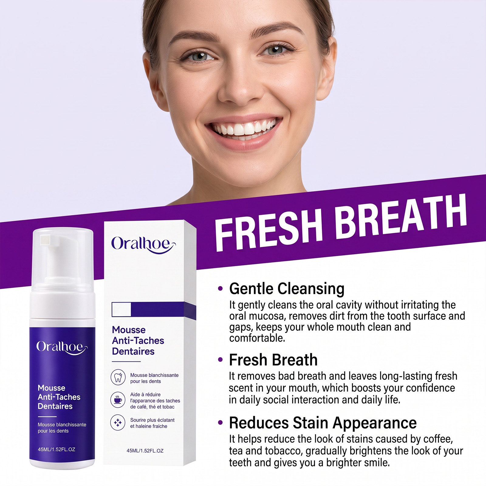 Purple Toothpaste Mousse Foam  - Purple Toning Shampoo 评论和价格
